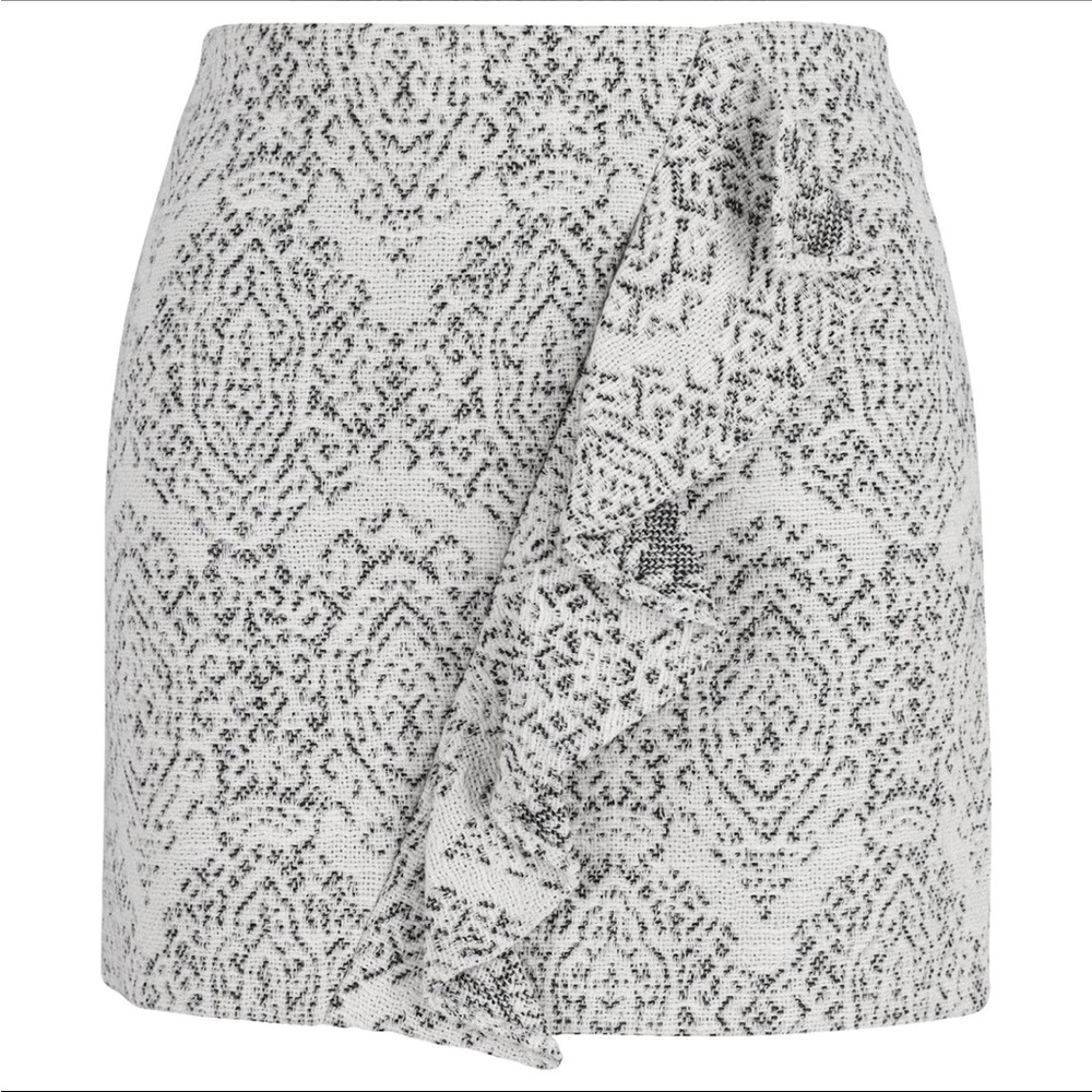 Maje Ruffle Mini Skirt